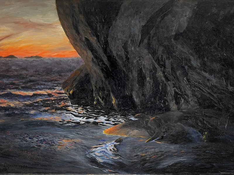 1860-Bruno Liljefors - Lontre 1899
